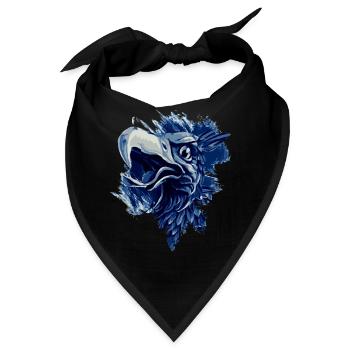 Greif in blau weiss Rostock - Bandana - Schwarz - Vorne