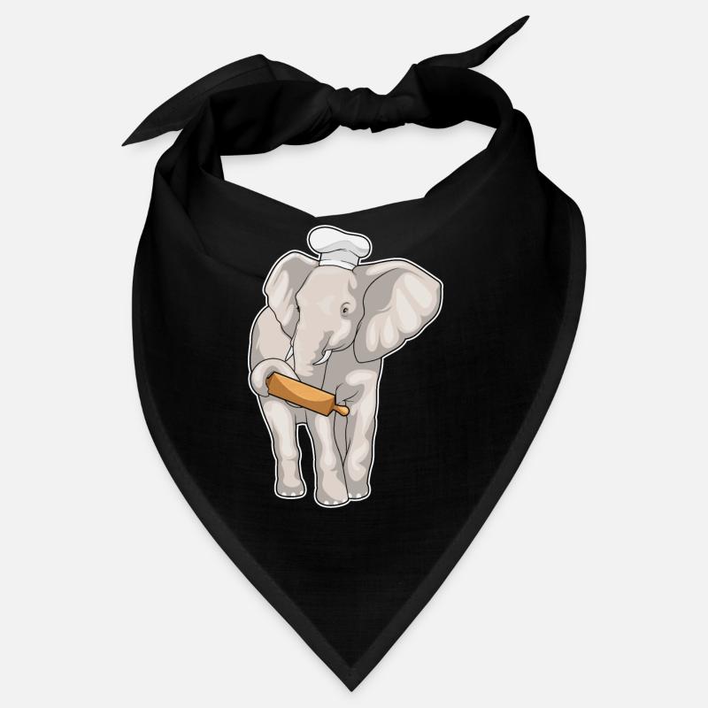Elefant Bäcker Nudelholz Backen Bandana