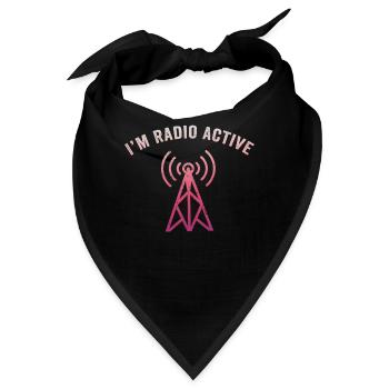 Ich bin radioaktiv - Bandana - Schwarz - Vorne