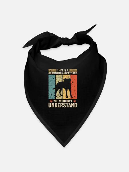 This is a Kromfohrländer thing - Bandana - black - Front