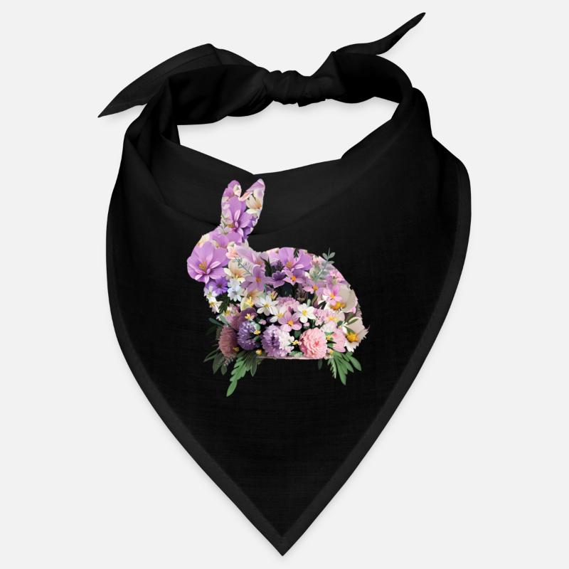 Fleurs lapin de Pâques Bandana