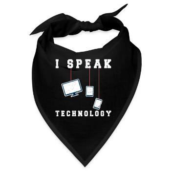 Lustiger Informatiker Spruch, Informatik - Bandana - Schwarz - Vorne