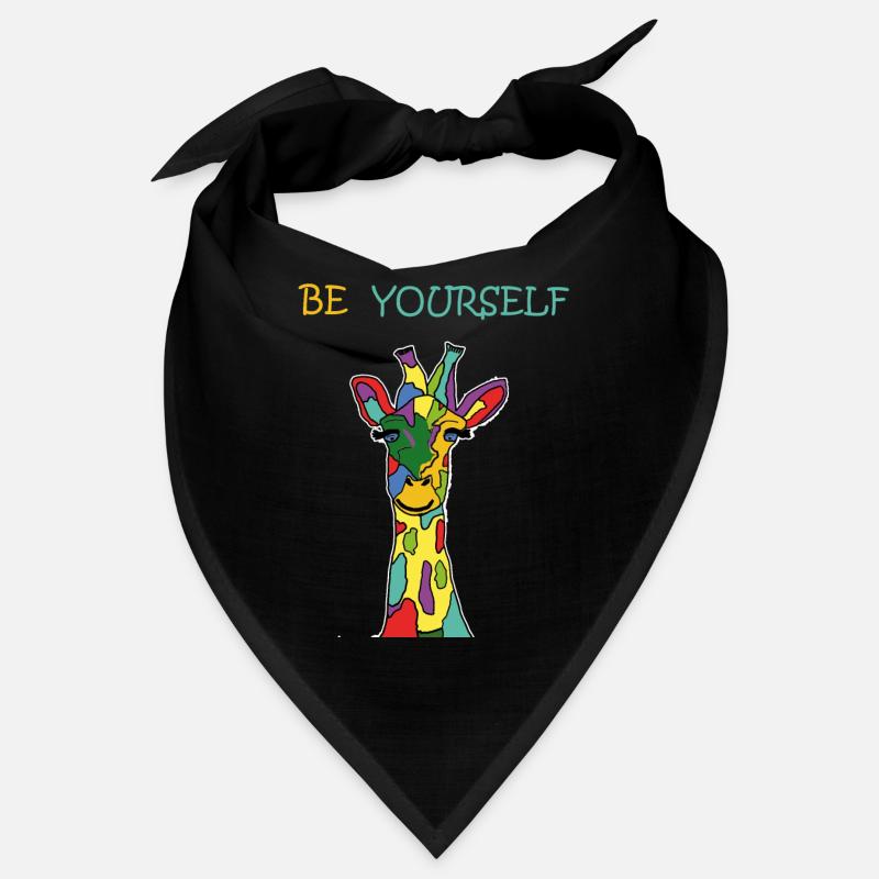 Giraffe Be Yourself Sei Du Selbst Bunt Anders Bandana
