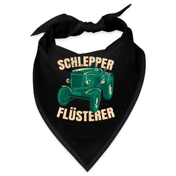 Schlepper Flüsterer - Bandana - Schwarz - Vorne