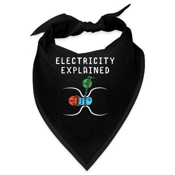 Naturwissenschaften Elektrotechnik - Bandana - Schwarz - Vorne