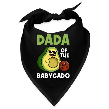 Dada Von Babycado Guacamole Avocado Liebhaber - Bandana - Schwarz - Vorne