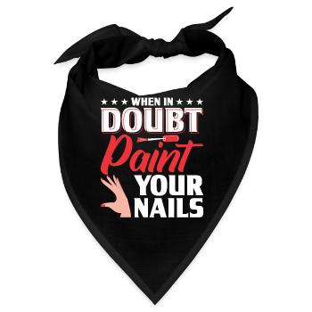 Nagellack Nageldesign Manicure Nagelstudio Nails - Bandana - Schwarz - Vorne