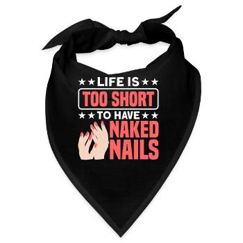 Nagellack Nageldesign Manicure Nagelstudio Nails - Bandana - Schwarz - Vorne
