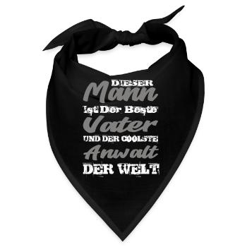 Anwalt - Bandana - Schwarz - Vorne