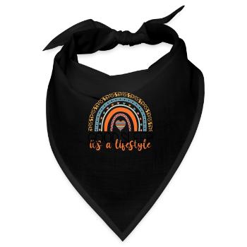 Good Sleep Is a Lifestyle - Mom Life Support Sleep - Bandana - Schwarz - Vorne