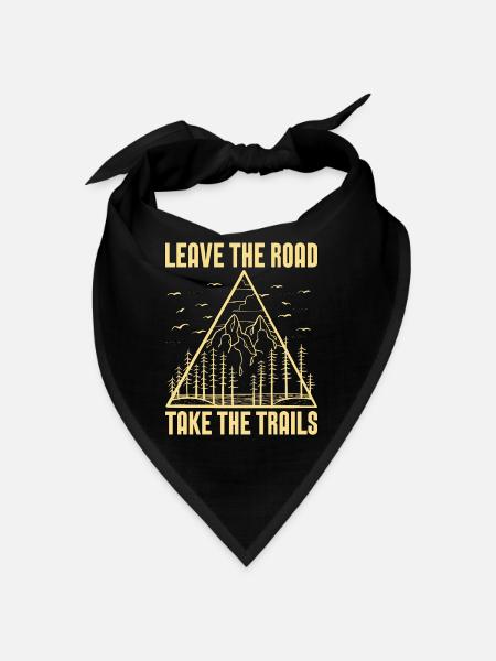 Trail Running Leave The Road Take Trail Race Lover - Bandana - noir