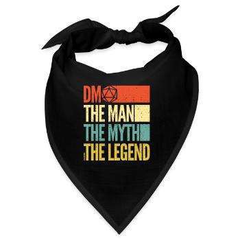 Donjons Dragons - DM der Mann, den der Mythos - Bandana - Schwarz - Vorne