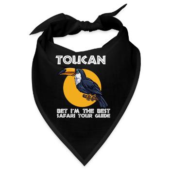 Toucan bet Im the best safari tour guide Design - Bandana - Schwarz - Vorne