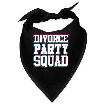 Scheidungsparty Glücklich geschieden Scheidung - Bandana - Schwarz - Vorne