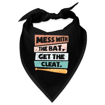 Lustiger Softball - Bandana - Schwarz - Vorne
