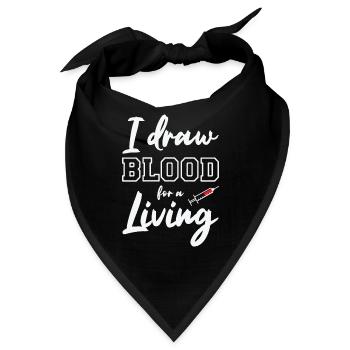 Phlebotomist Phlebotomie Krankenschwester Tech - Bandana - Schwarz - Vorne