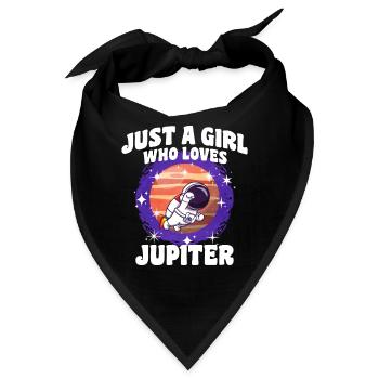Mädchen Jupiter Geschenk - Bandana - Schwarz - Vorne