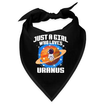 Mädchen Uranus Geschenk - Bandana - Schwarz - Vorne