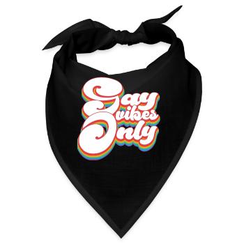 Nur Gay Vibes - Pride Month LGBTQ - Bandana - Schwarz - Vorne