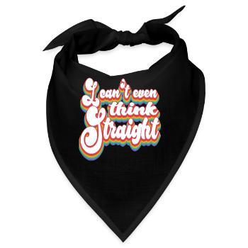 Pride Month LGBTQ - Ich kann nicht einmal klar denken - Bandana - Schwarz - Vorne