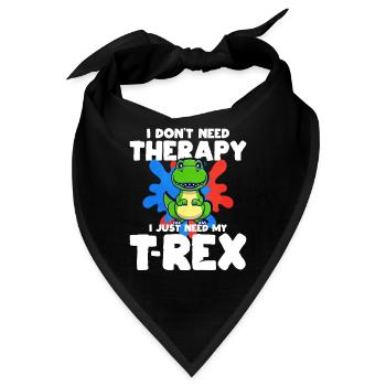 T-Rex - Bandana - Schwarz - Vorne