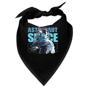 Space Astronaut Galaxy Astronomy Spaceman - Bandana - Schwarz - Vorne