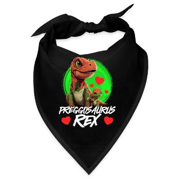 Schwangere Preggosaurus werdende Mütter Mamasaurus - Bandana - Schwarz - Vorne