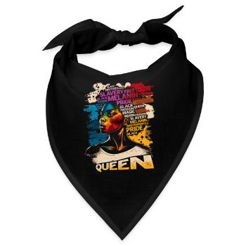 Juneteenth BLM Schwarz Stolz Frau Stark Schwarze - Bandana - Schwarz - Vorne