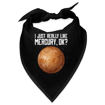 Merkur - Bandana - Schwarz - Vorne