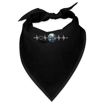 Erde - Bandana - Schwarz - Vorne