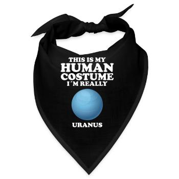 Uranus - Bandana - Schwarz - Vorne