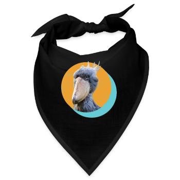 Shoebill Schuhschnabel Vogel Ornitologe - Bandana - Schwarz - Vorne