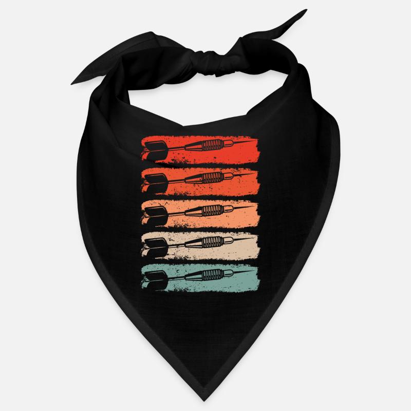 Cinq fléchettes en rétro vintage Bandana