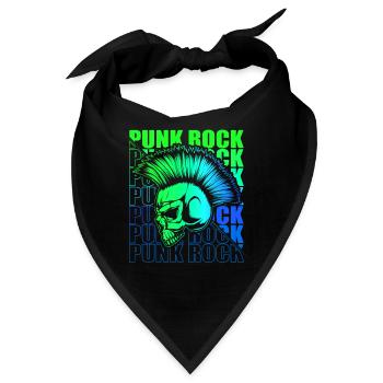 Punk Rock Pogo Anarchie Punks Punk Rocker Punk - Bandana - Schwarz - Vorne