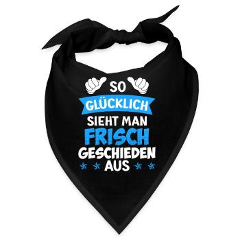 Scheidungsparty frisch geschieden Scheidung - Bandana - Schwarz - Vorne