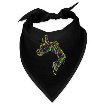 Parkour Backflip - Bandana - Schwarz - Vorne