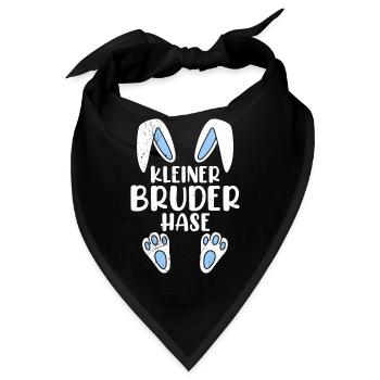 Bruder Hase Osterhasen Osterfreunde Kinder - Bandana - Schwarz - Vorne