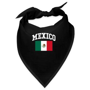 Mexiko Mexikanisch Mexikaner Nation Geschenk - Bandana - Schwarz - Vorne