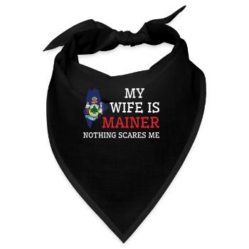 Nichts macht mir Angst Mainer Wife Maine - Bandana - Schwarz - Vorne