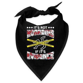 Gerichtsmediziner Forensiker Forensik - Bandana - Schwarz - Vorne