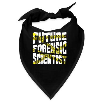 Gerichtsmediziner Forensiker Forensik - Bandana - Schwarz - Vorne