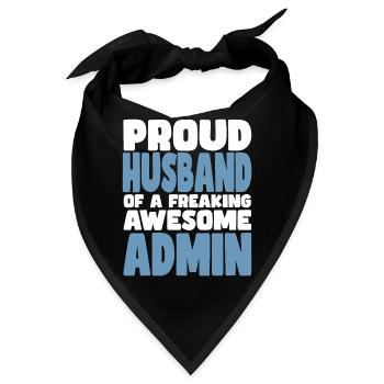 Stolze Ehefrau Eines Verdammt Guten Admins - Bandana - Schwarz - Vorne