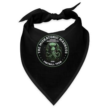 Cthulhu Miskatonic Football Team, Cosmic Horror - Bandana - Schwarz - Vorne