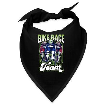Radrennen Team Wettrennen Radrennfahrer Fahrrad - Bandana - Schwarz - Vorne