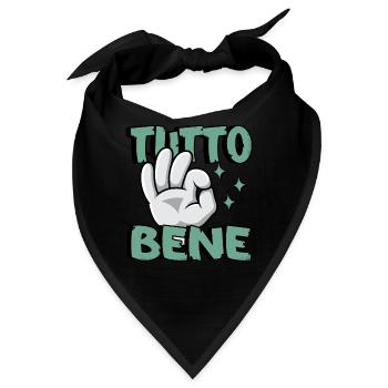 Tutto Bene - Bandana - Schwarz - Vorne