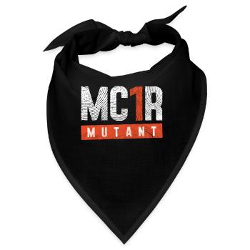 MC1R Mutant Rothaarig Rote Haare - Bandana - Schwarz - Vorne