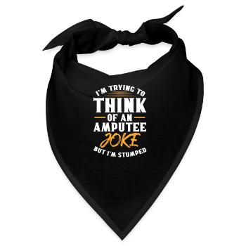 Amputation Amputieren Prothese Geschenk - Bandana - Schwarz - Vorne