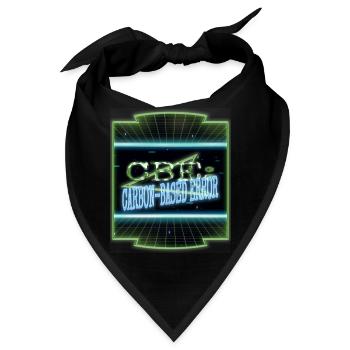 statement present codes joke awesome encrypt - Bandana - Schwarz - Vorne