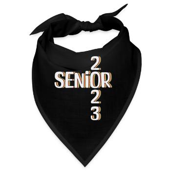 Senior 2023 Absolvent der Senioren 2023 - Bandana - Schwarz - Vorne