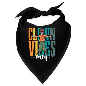 Circus Clown Vibes Only Circus Performer Juggling - Bandana - Schwarz - Vorne